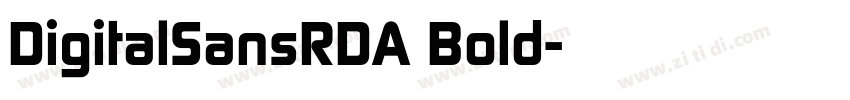 DigitalSansRDA Bold字体转换